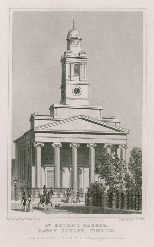 Kostel svatého Petra, Eaton Square, Pimlico od Thomas Hosmer Shepherd