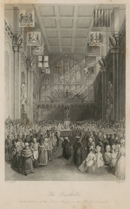 Guildhall: Instalace lorda starosty 8. listopadu od Thomas Hosmer Shepherd