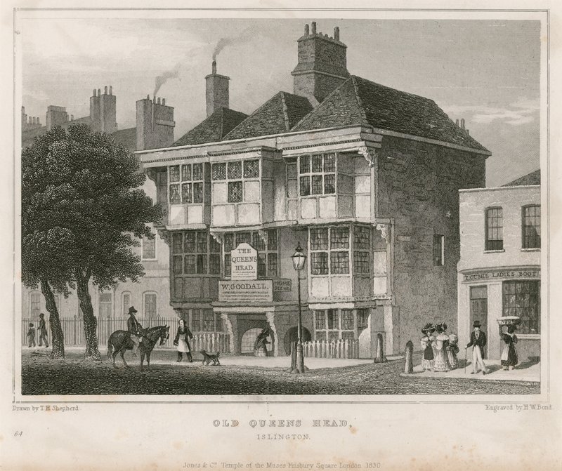 Hlava staré královny, Islington od Thomas Hosmer Shepherd