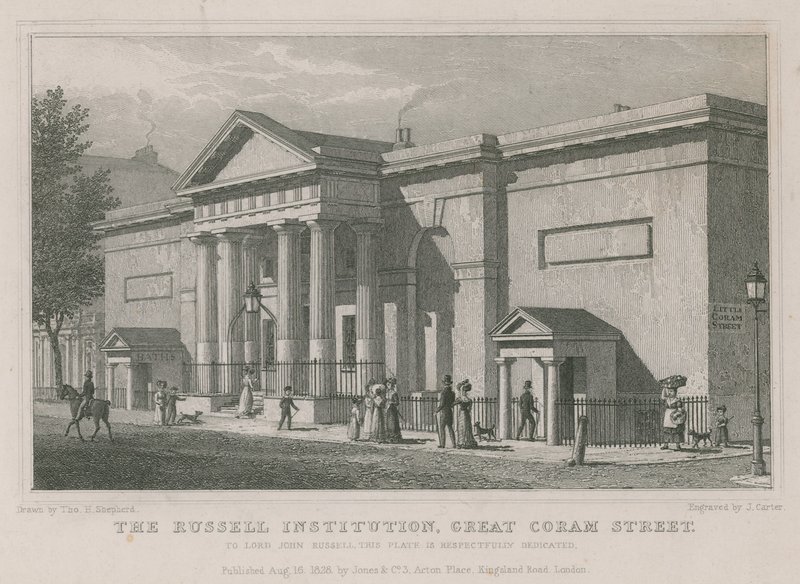 The Russell Institution, Great Coram Street, Londýn od Thomas Hosmer Shepherd