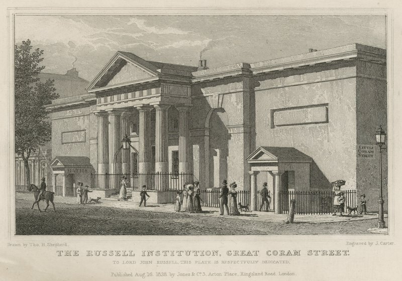 The Russell Institution, Great Coram Street, Londýn od Thomas Hosmer Shepherd
