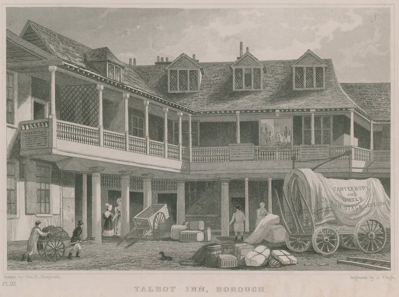 The Tabard Inn, Southwark od Thomas Hosmer Shepherd