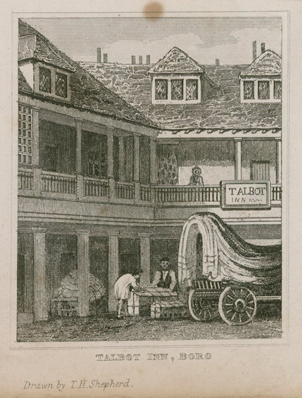 Hostinec The Tabard Inn, Southwark od Thomas Hosmer Shepherd