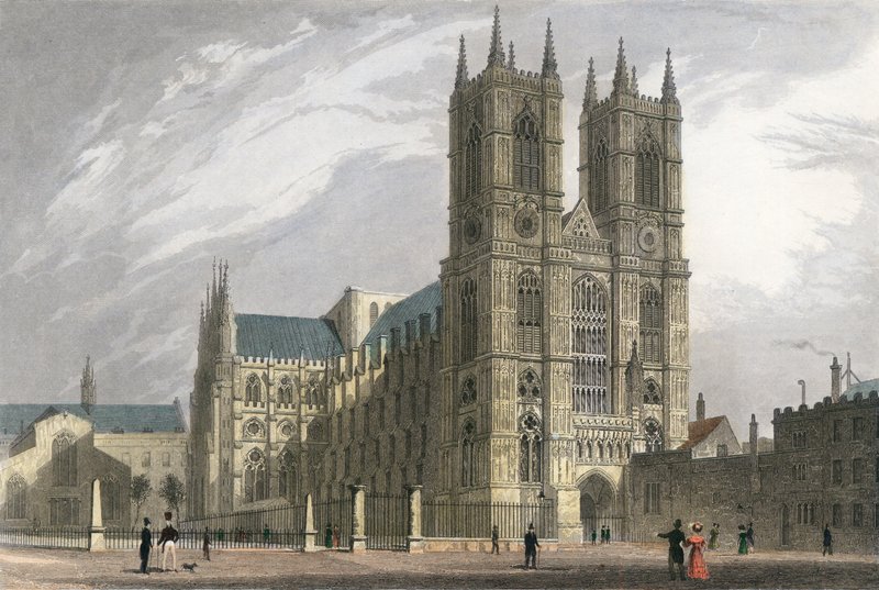 Westminsterské opatství, západní fronta od Thomas Hosmer Shepherd