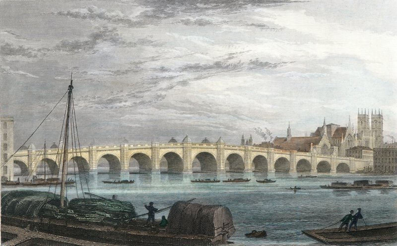Westminster Bridge, Londýn od Thomas Hosmer Shepherd