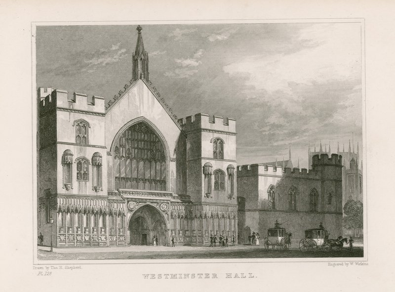 Westminster Hall od Thomas Hosmer Shepherd