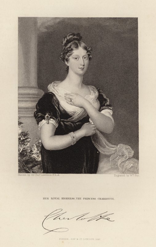 Její královská Výsost princezna Charlotte od Thomas Lawrence
