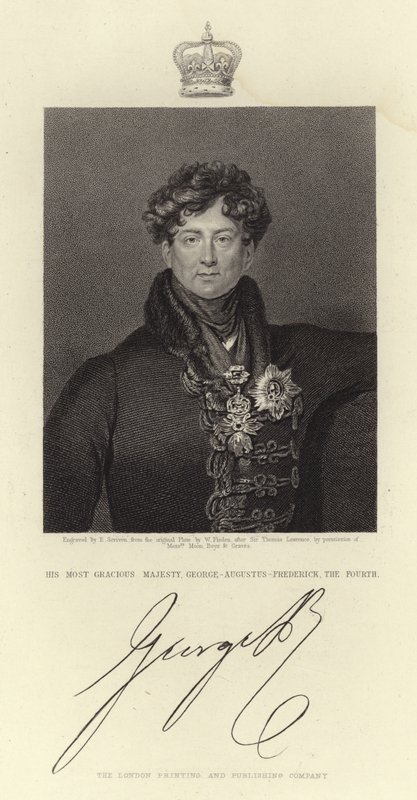 Portrét krále Jiřího IV. od Thomas Lawrence