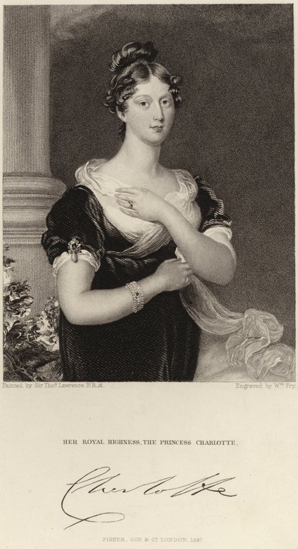 princezna Charlotte z Walesu od Thomas Lawrence