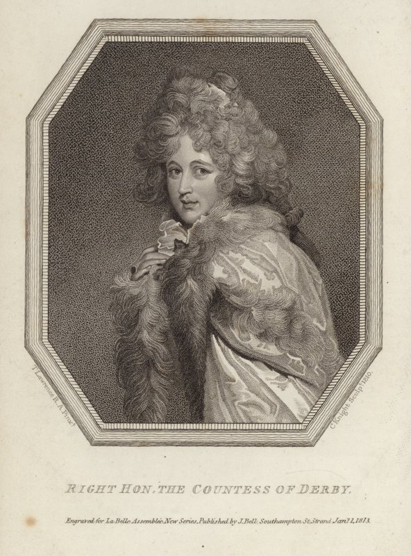 Správně ctihodná hraběnka z Derby od Thomas Lawrence
