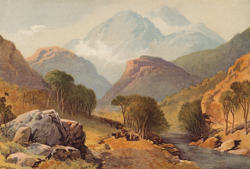 Skotsko, Benvenue (barva litho) od Thomas Leeson the Elder Rowbotham