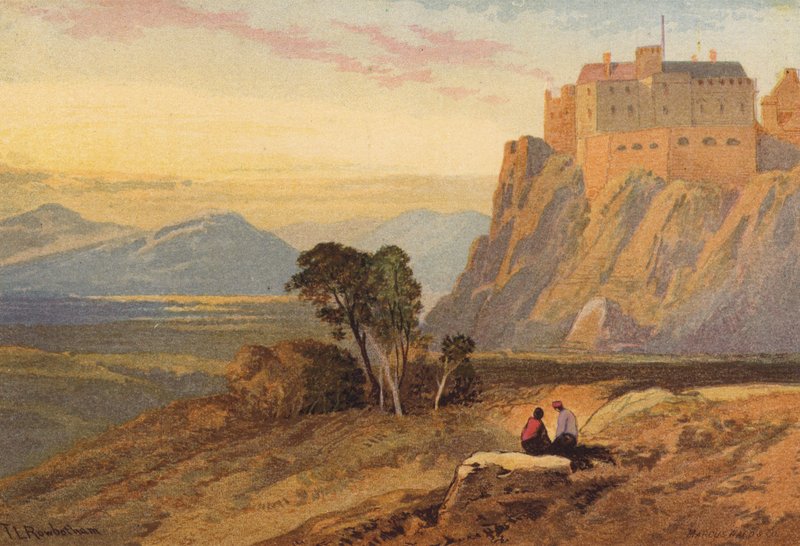 Skotsko, hrad Stirling (barevné lito) od Thomas Leeson the Elder Rowbotham