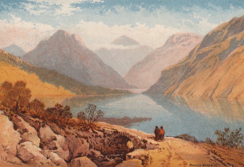 Anglická jezera, odpadní voda (barva lito) od Thomas Leeson the Elder Rowbotham