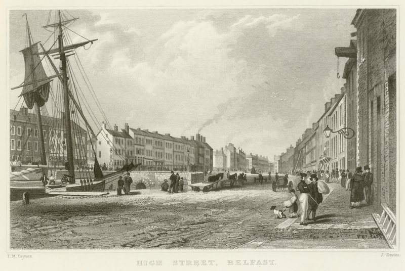 High Street v Belfastu od Thomas Mann Baynes