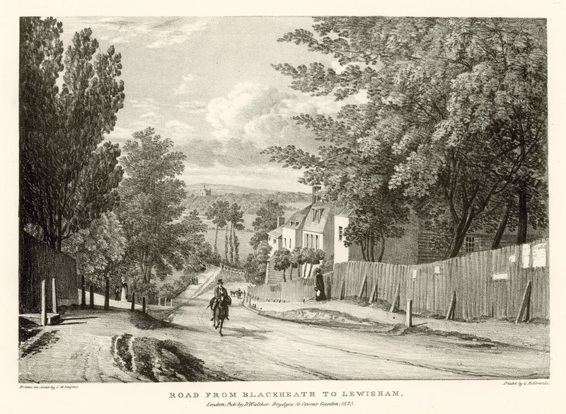 Silnice z Blackheath do Lewisham, Londýn od Thomas Mann Baynes