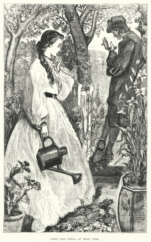 Ilustrace pro život Jonathana Swifta (rytina) od Thomas Morten