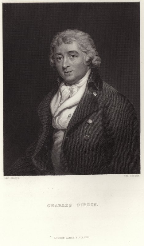 Portrét Charlese Dibdina od Thomas Phillips