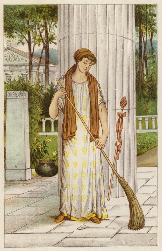 Danae v Athénském chrámu od Thomas Ralph Spence