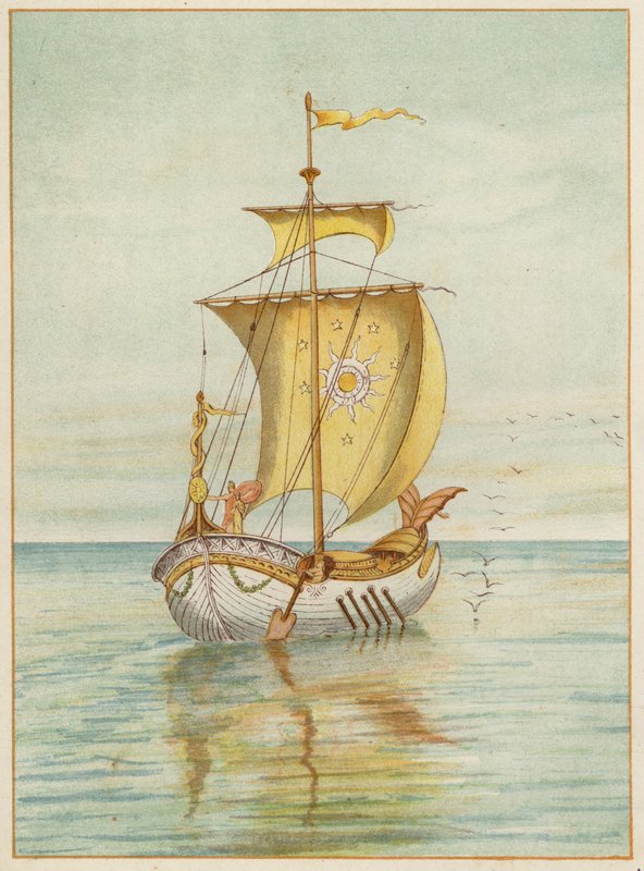 Perseus a Andromeda na vodě (barva litho) od Thomas Ralph Spence