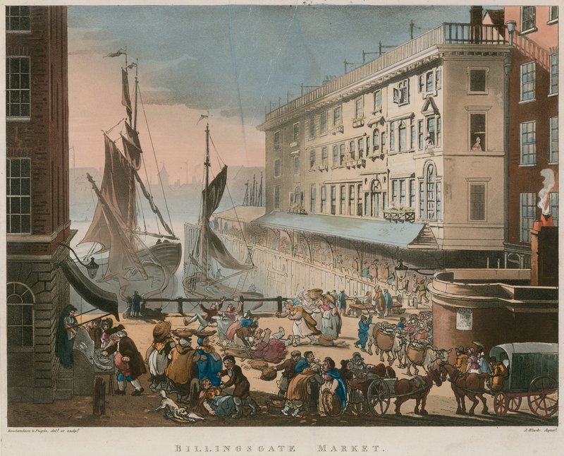 Billingsgate Market od Thomas Rowlandson