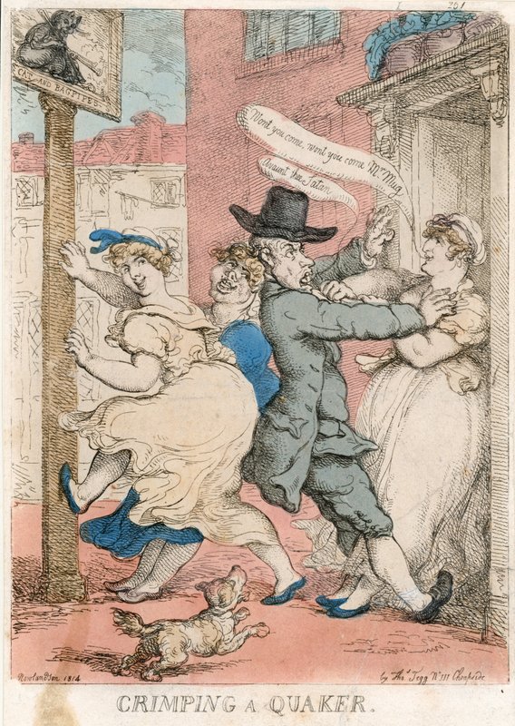 Krimpování kvakera od Thomas Rowlandson