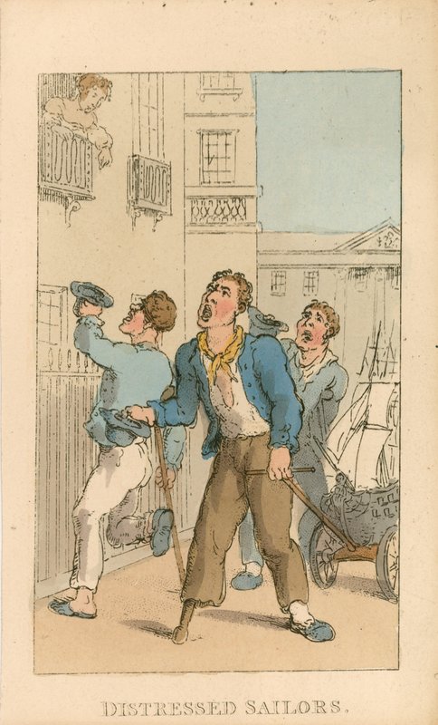 Námořníci v nouzi od Thomas Rowlandson