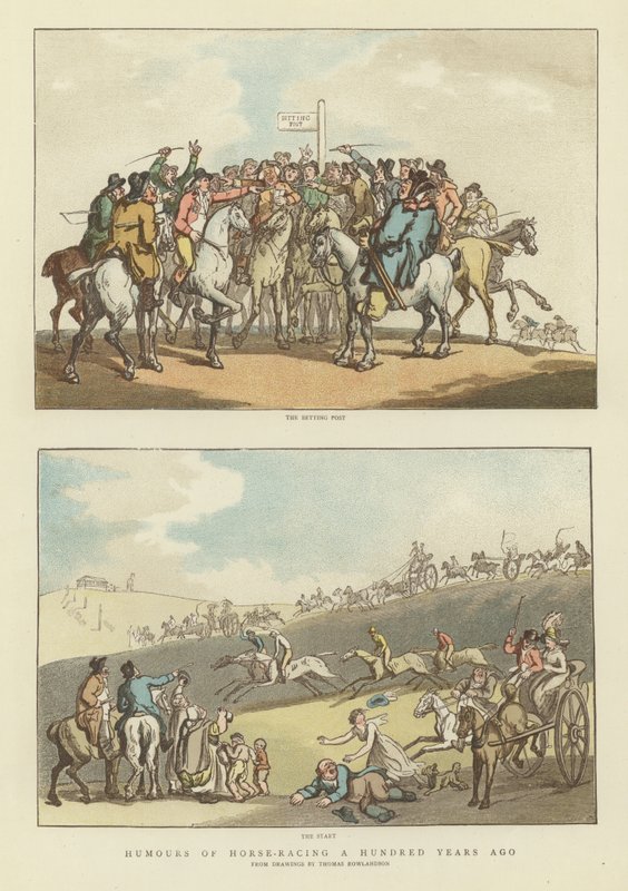 Humory z dostihů před sto lety od Thomas Rowlandson