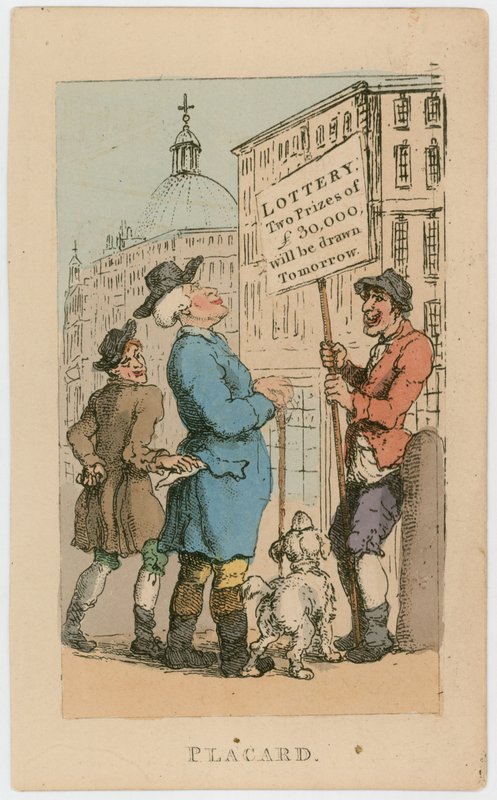 Plakát. Loterie – zítra budou slosovány dvě ceny 30 000 liber od Thomas Rowlandson