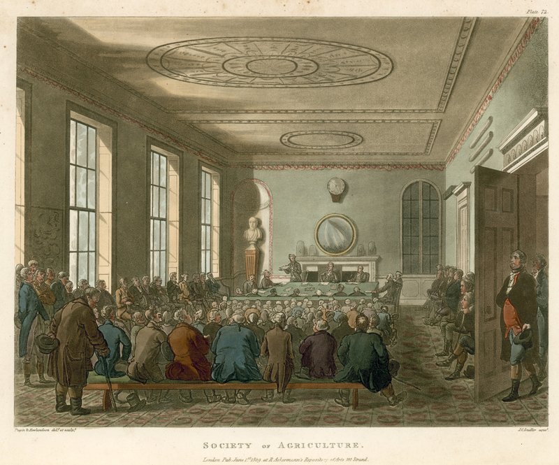 Zemědělská společnost od Thomas Rowlandson