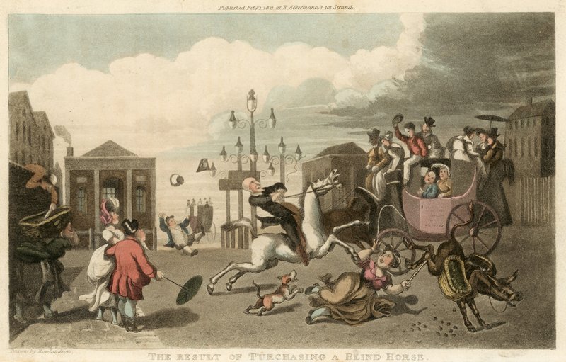 Výsledek nákupu slepého koně od Thomas Rowlandson