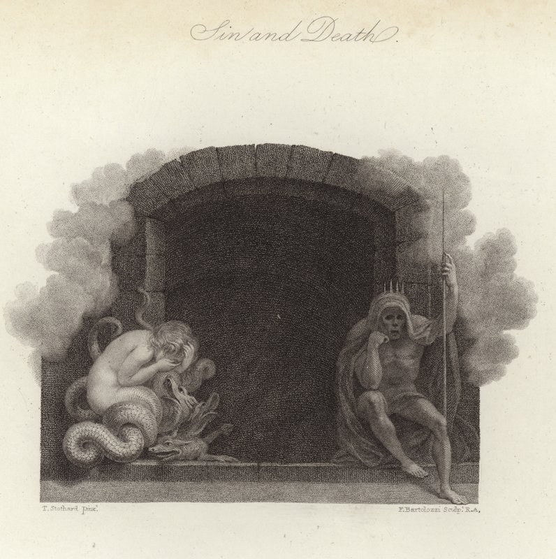 Hřích a smrt od Thomas Stothard