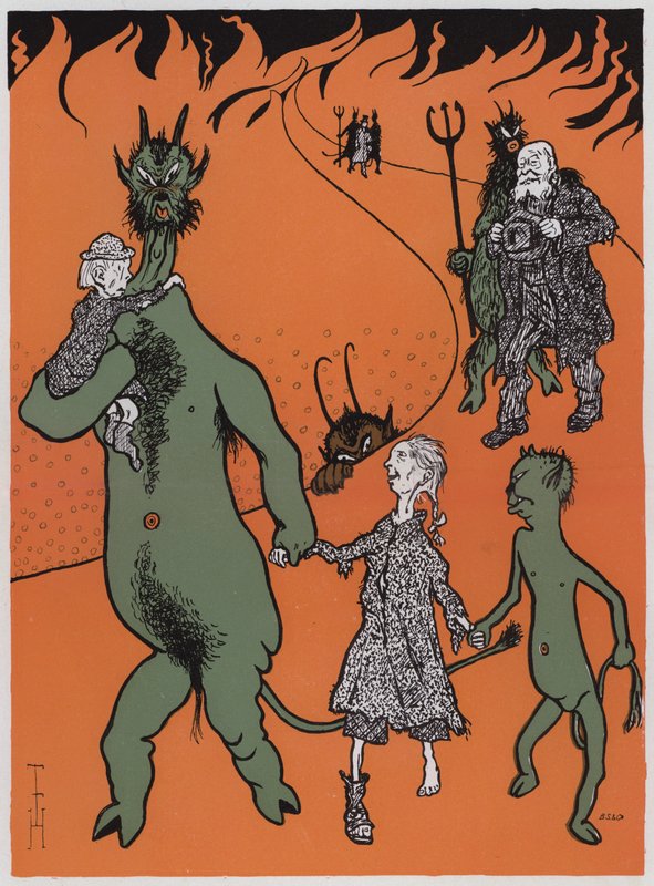 Uhelná nouze (barva lito) od Thomas Theodor Heine