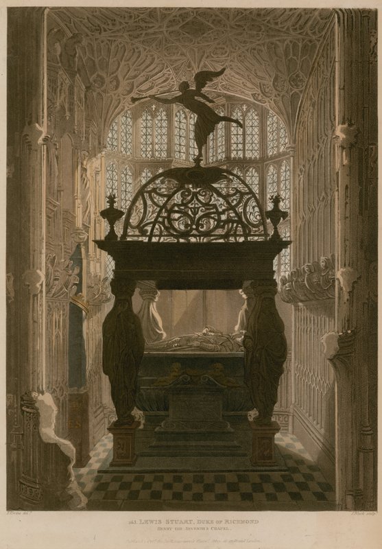 Památník Lewise Stuarta, kaple Jindřicha Sedmého, Westminster Abbey, Londýn od Thomas Uwins
