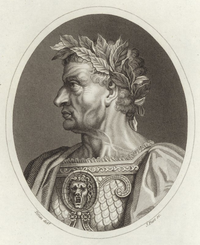 Galba Caesar, římský císař od Tiziano Vecelli