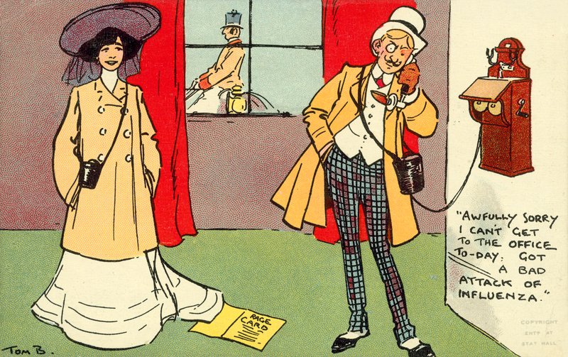 Strašně se omlouvám, dnes se nemůžu dostat do kanceláře (chromolitho) od Tom Browne