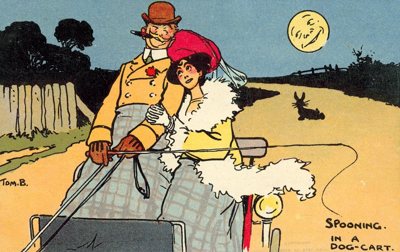 Lžíce v psím vozíku (chromolitho) od Tom Browne