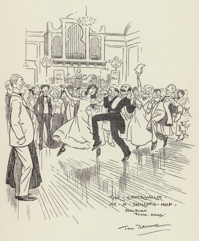 Procházka s dortem na chmelovém trhu, radnice Holborn Town Hall od Tom Browne