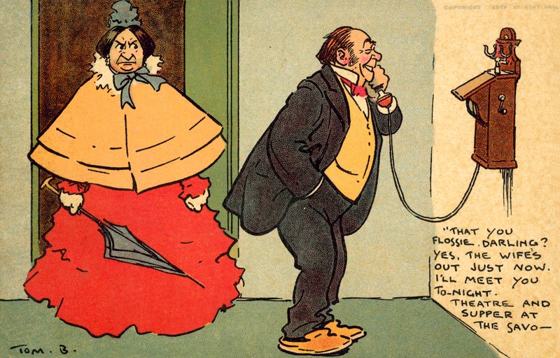Divadlo a večeře v Savoyi (chromolitho) od Tom Browne