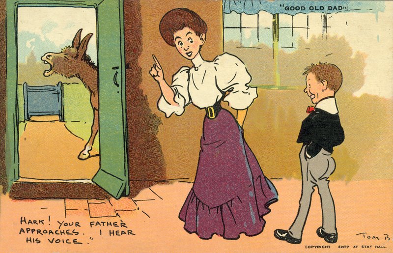 Tvůj otec se blíží (barva litho) od Tom Browne