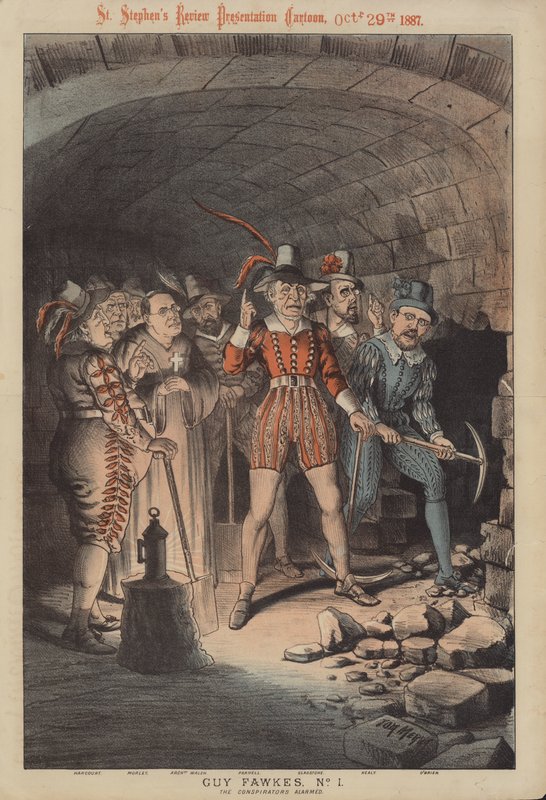 Guy Fawkes, číslo 1: The Conspirators Armed (barevné lito) od Tom Merry