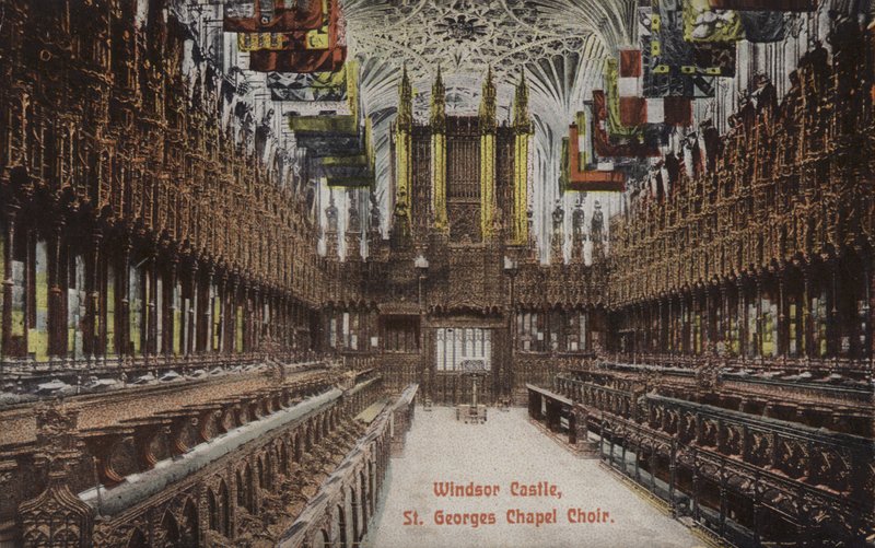 Windsor, kaple svatého Jiří, sbor (barevné foto) od Unbekannt
