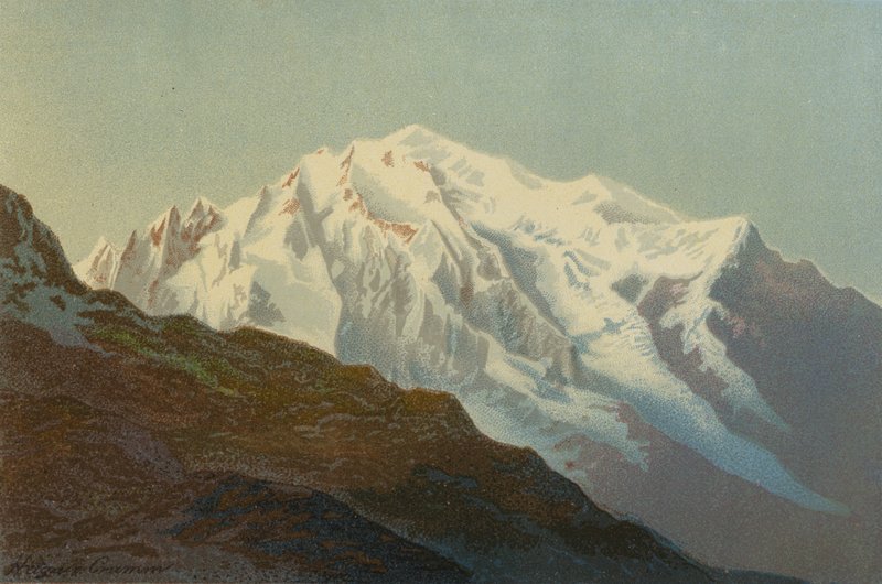 Mont Blanc z Col De Balm od Unbekannt Unbekannt