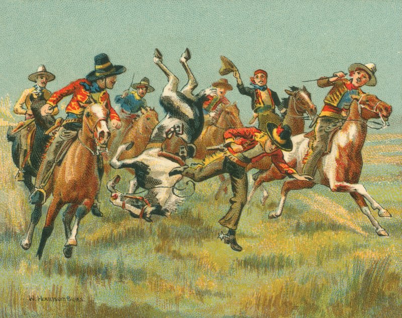 Historické a moderní dostihy, mexické koňské dostihy od Unbekannt Unbekannt