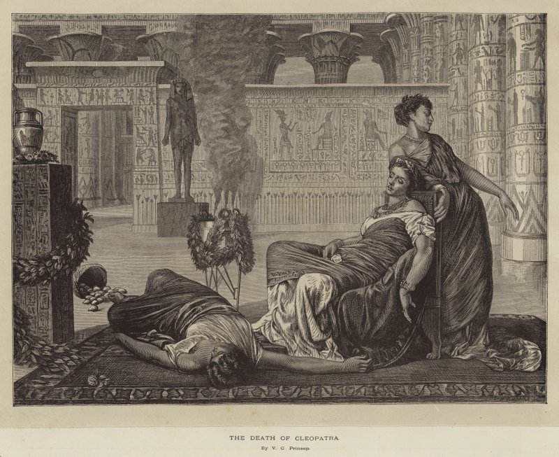 Smrt Kleopatry od Valentine Cameron Prinsep