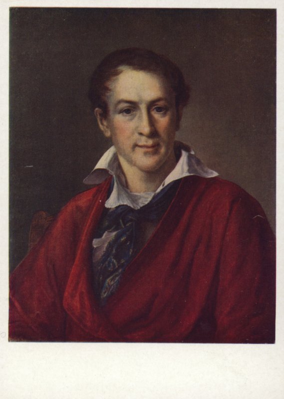 Portrét Krašeninnikova, 1824 od Vasili Andreevich Tropinin