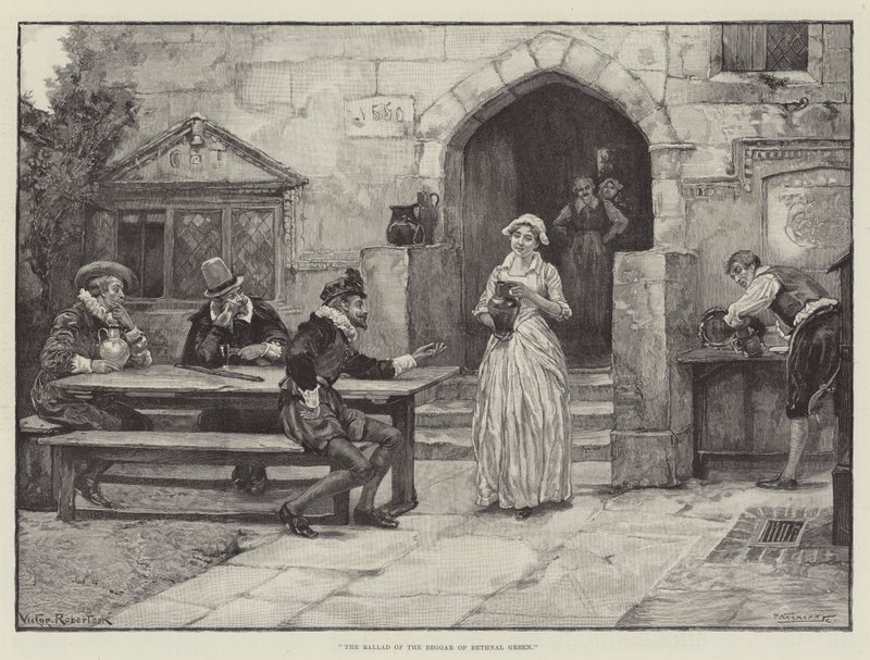 Balada o žebrákovi z Bethnal Green od Victor John Robertson