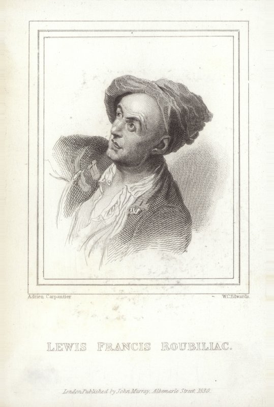 Louis-Francois Roubiliac , francouzský sochař od W.C. Edwards