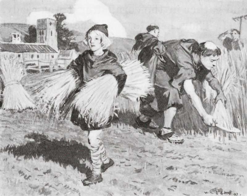 Beda na poli (litografie) od W.R.S. (after) Stott