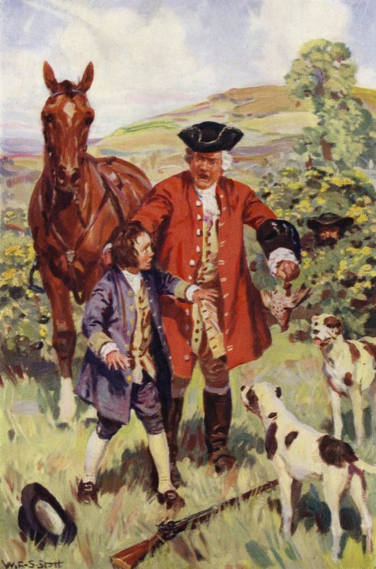 „Ten pán, který chlapce prohledal, odsoudil velkou pomstu a přísahal, že pana Allworthyho seznámí“ (barva litho) od W.R.S. (after) Stott