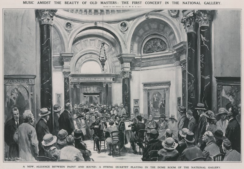 První koncert v Národní galerii od W.R.S. Stott
